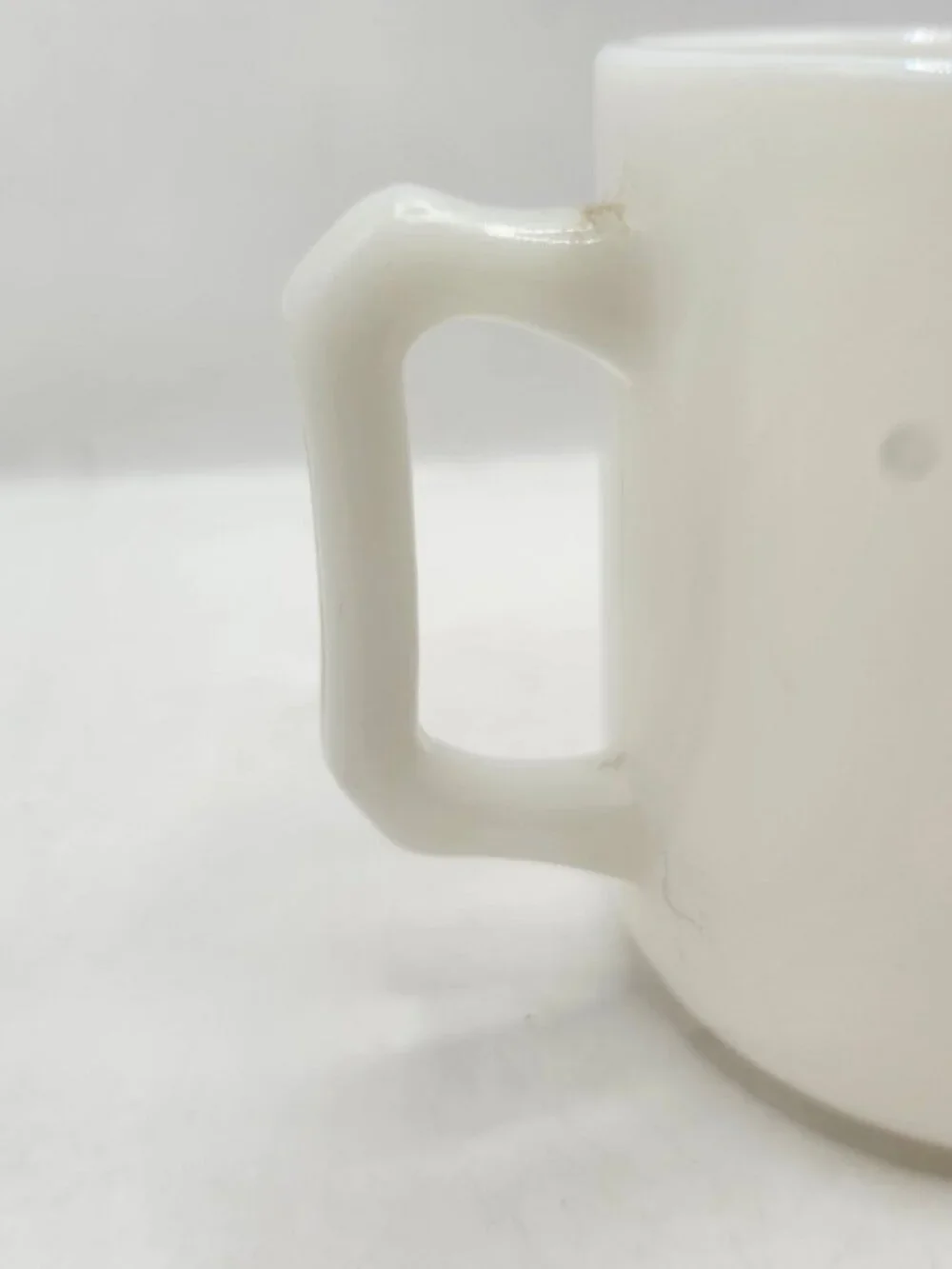 Vintage Hazel Atlas Milk Glass Circus Theme Child's Mug